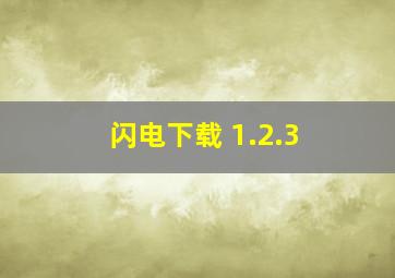 闪电下载 1.2.3